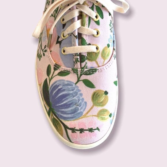 Keds Rifle Paper pink floral shoes 6.5 W - Picture 4 of 11